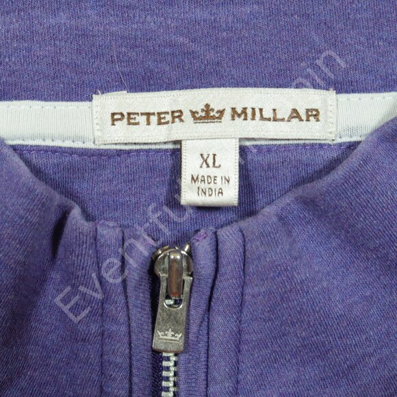 Peter Millar Great Waters Reynolds Lake Oconee Pullover Mens XL Purple Cotton - Picture 5 of 7